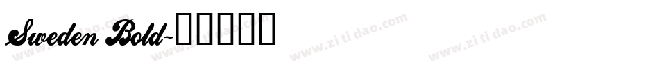 Sweden Bold字体转换